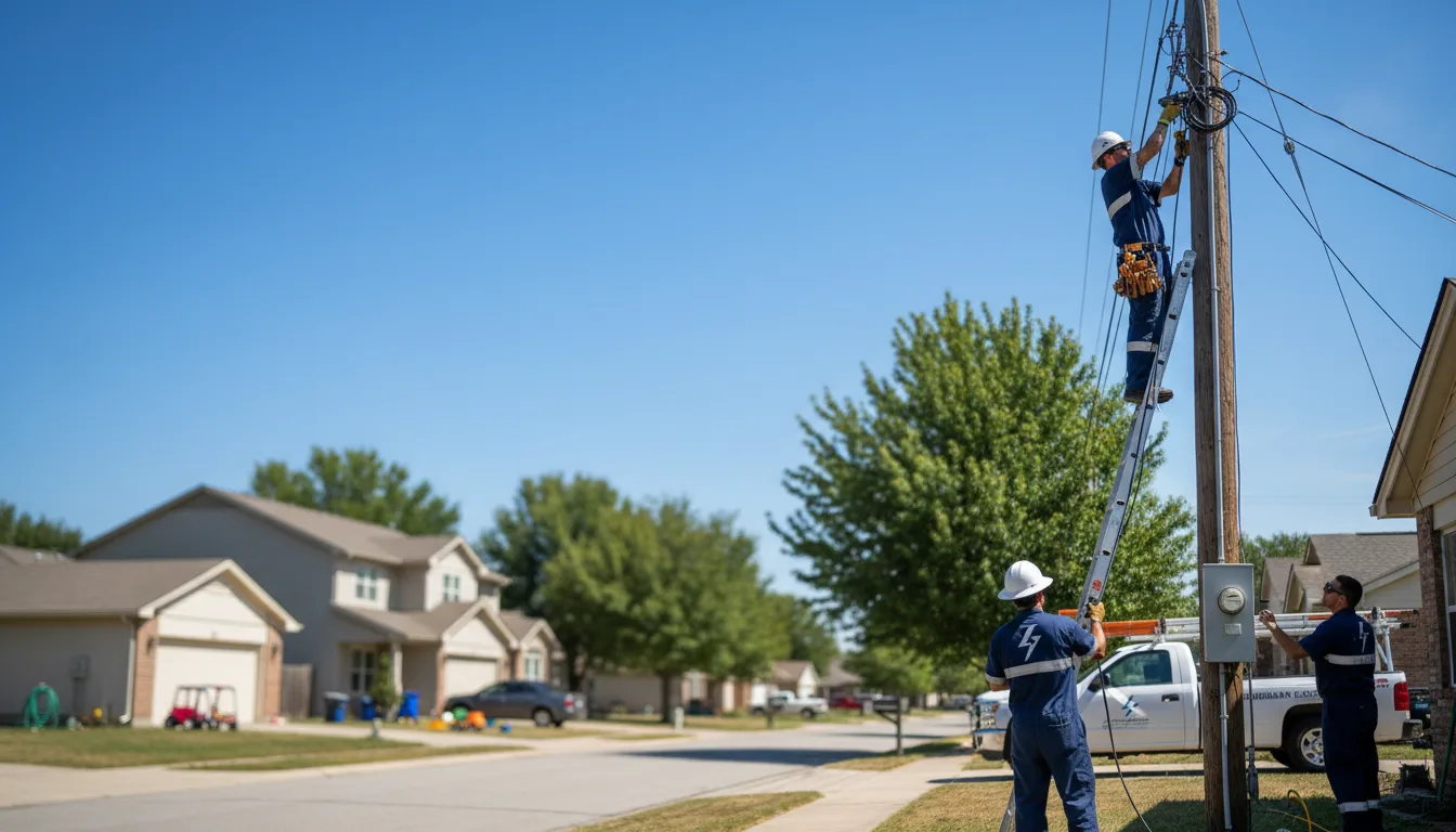Residential electrician providing installation services in Grand Junction, IA